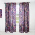 thumbnail image 1 of DESIGN ART Designart 'Texture with Abstract Flowers' Bohemian & Eclectic Curtain Single Panel 52 in. wide x 90 in. high - 1 Panel 90 Inches, 1 of 5