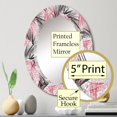 thumbnail image 1 of DESIGN ART Designart 'Transparent Tropical' Printed Floral Wall Mirror 20in.x30in., 1 of 5