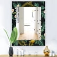 thumbnail image 1 of DESIGN ART Designart 'Tropical Mood Gloomy 3' Bohemian and Eclectic Mirror - Vanity Printed Mirror 23.7 in. wide x 31.5 in. high, 1 of 5