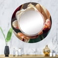 thumbnail image 1 of DESIGN ART Designart 'Tulip Flowers Watercolor' Printed Floral Tulip Wall Mirror 32in.x32in., 1 of 5