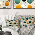 thumbnail image 1 of DESIGN ART Designart "Urban Oasis Polka Dots Pattern I" Polka Dots Printed Throw Pillow 16 x 16, 1 of 5
