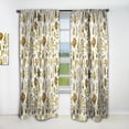 thumbnail image 1 of DESIGN ART Designart 'Watercolor Texture with Flowers & Plants' Modern Curtain Single Panel 52 in. wide x 84 in. high - 1 Panel 84 Inches, 1 of 5