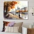 thumbnail image 1 of DESIGN ART Designart "Waterfront Cityscape Ii" City Art Deco Canvas Wall Art 32 in. wide x 16 in. high, 1 of 5