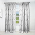 thumbnail image 1 of DESIGN ART Designart 'Wave Pattern' Scandinavian Curtain Single Panel 52 in. wide x 120 in. high - 1 Panel 120 Inches, 1 of 5