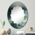 thumbnail image 1 of DESIGN ART Designart "Waves Of Bliss II" Coastal Modern Wall Mirror 20in.x30in., 1 of 4