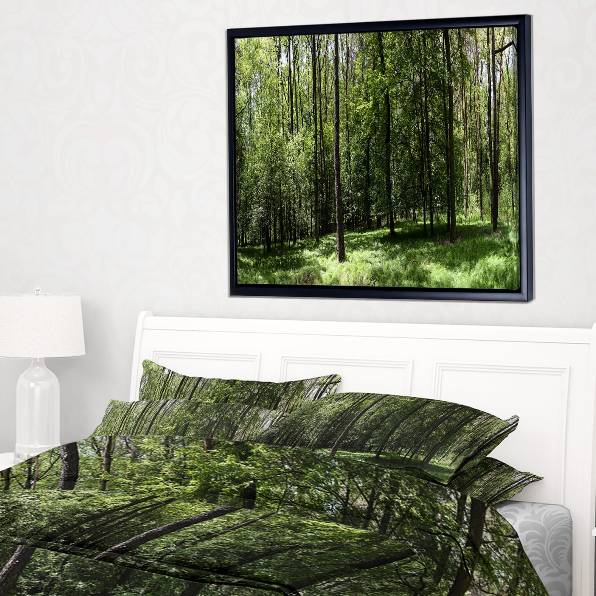 DESIGN ART Designart 'Wild Green Forest Panorama' Oversized Forest