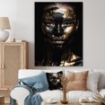 thumbnail image 1 of DESIGN ART Designart "Woman Golden Foil Iii" Fashion Woman Wall Art Prints 12 in. wide x 20 in. high, 1 of 5