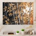 thumbnail image 1 of DESIGN ART Designart "Yellow Floral Bamboo Tranquility I" Floral Metal Wall Art 32 in. wide x 24 in. high, 1 of 5