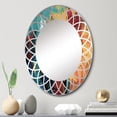 thumbnail image 1 of DESIGN ART Designart "Yellow and Turquoise Journey Of Abstraction III" Abstract Modern Wall Mirror 20in.x30in., 1 of 4