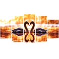 thumbnail image 1 of DESIGN ART  "Swooning Swans" Romantic Swan Canvas Art 60 in. wide x 32 in. high - 5 Panels Diamond Shape, 1 of 2