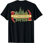 DESIGN ON BACK - Hotshot Motto Wildland Forest Firefighter T-Shirt