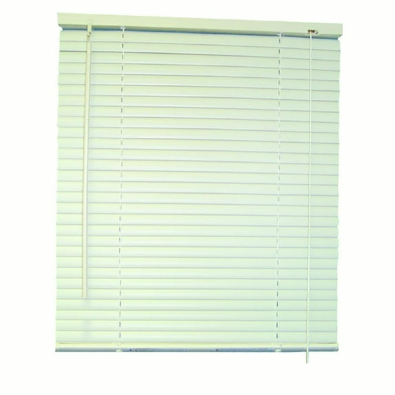 DESIGNER'S TOUCH™ 1-INCH VINYL MINI BLINDS, WHITE, 39X54 IN.