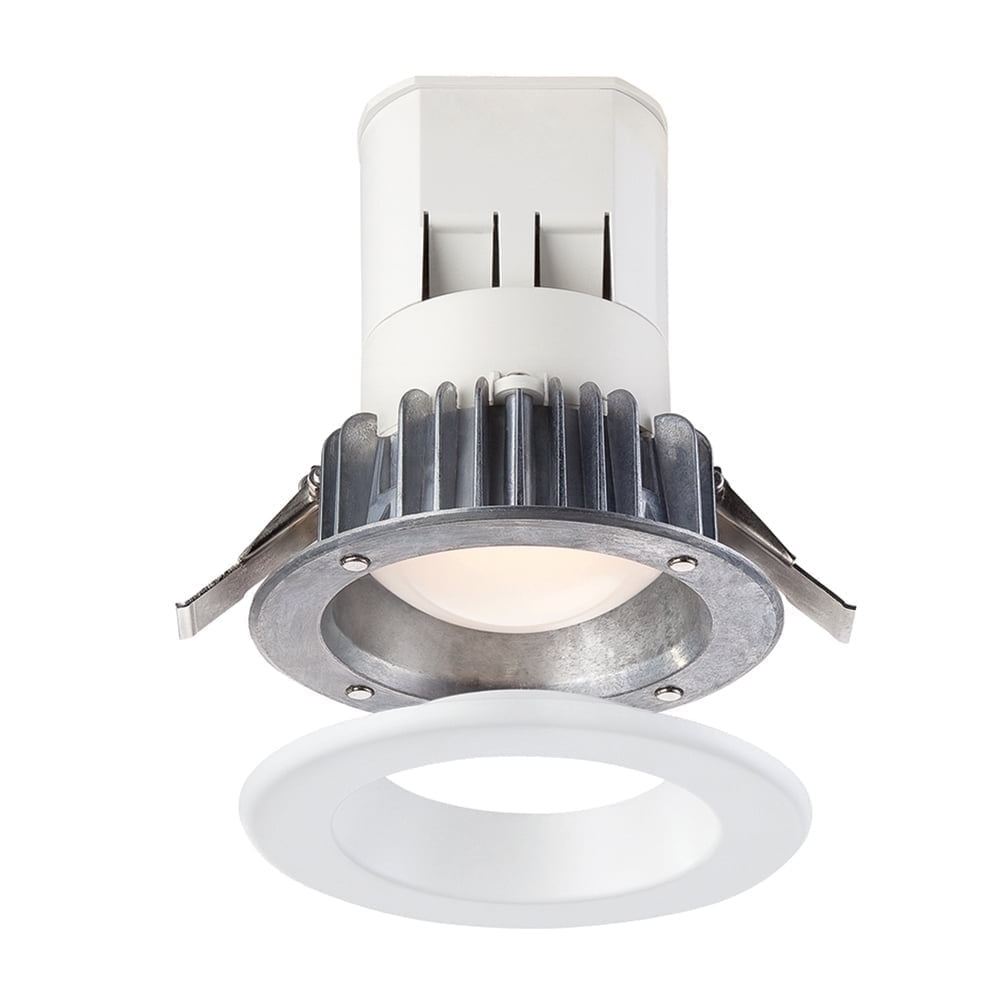 White Aluminum 4'' LED Recessed Lighting Kit