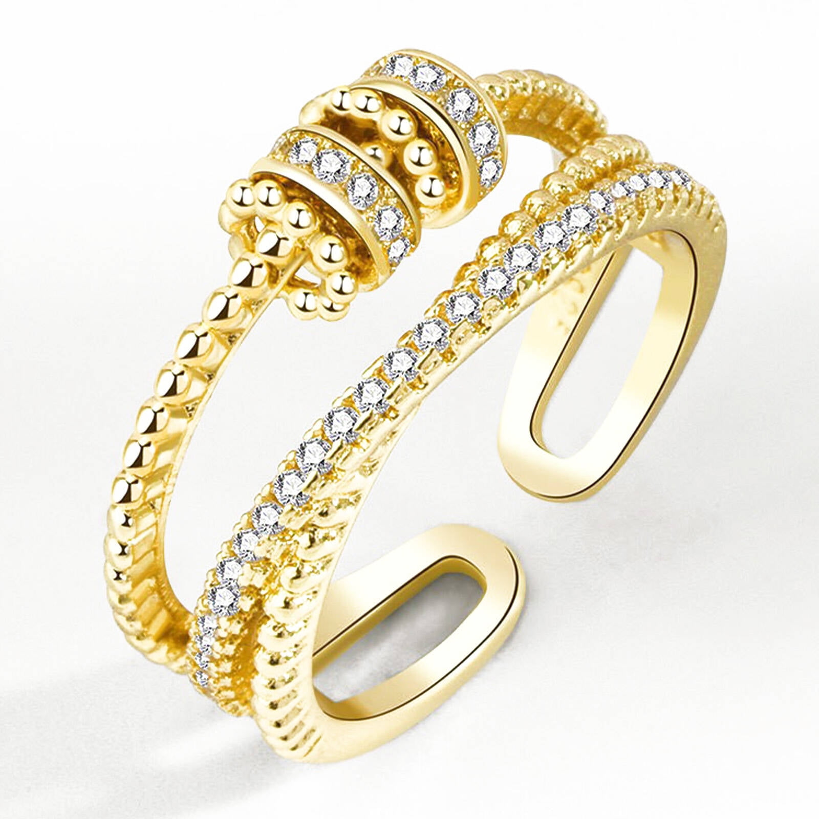 DESIGNIC Sterling Silver Rings ,Classic Design Jewelry Rings,Fusion of ...