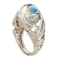 thumbnail image 1 of DESIGNIC Sterling Silver Rings ,Eye-Catching Design Rings for Women,Timeless Symbol of Love and Friendship Rings,Combination1, 1 of 2