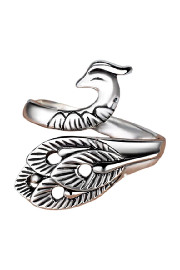 Sterling Silver Rings,Open-Design Crochet Rings,Versatile Style,Combination4