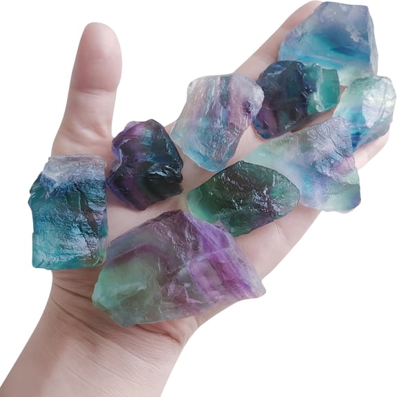 DESIGNICE 1 Lb Rough Crystals Bulk Raw Healing Stones for Tumbling,Wire Wrapping,Meditation