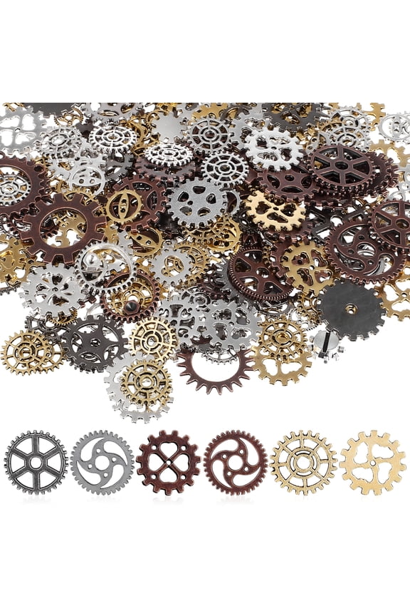 1 Pack of Antique Steampunk Gears Charms Vintage Wheel Gears Pendants DIY Accessories
