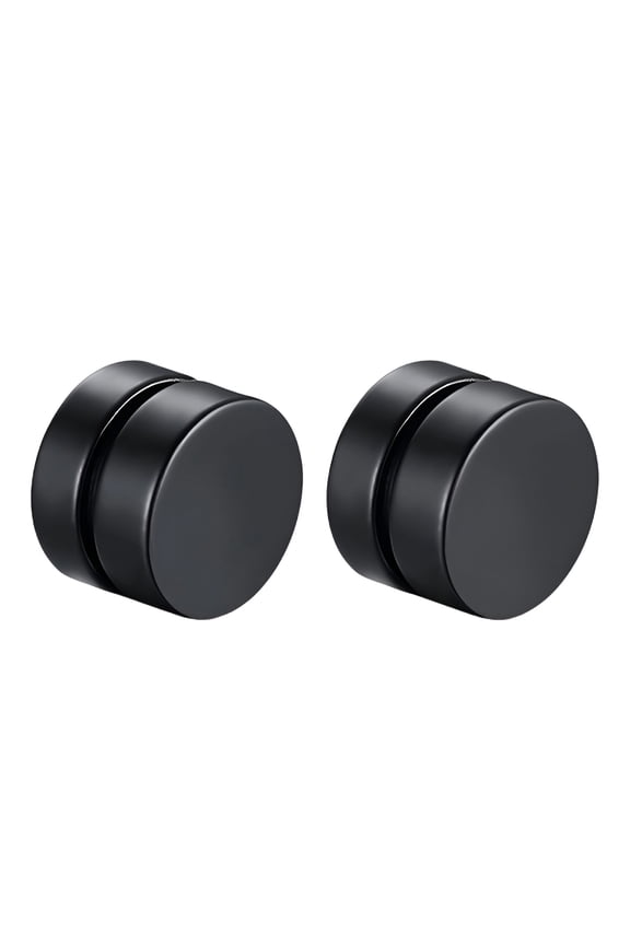 1 Pair Magnet Round Clip on Magnetic Ear Stud Earrings No Piercing Men Women