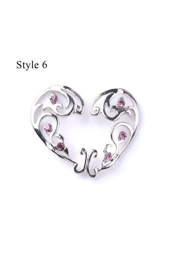 1 Pair Safety Fake Nipple Rings Women Non-Piercing Dangle Screw Clip on Jewelry