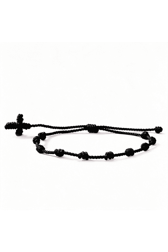 10 Knots Lucky Rope String Charm Bracelet for Women Men,Gift Handmade Protection Good Amulet Adjustable Cross Christian Pulsera Decenario Jewelry,Vacation Friendship Gift