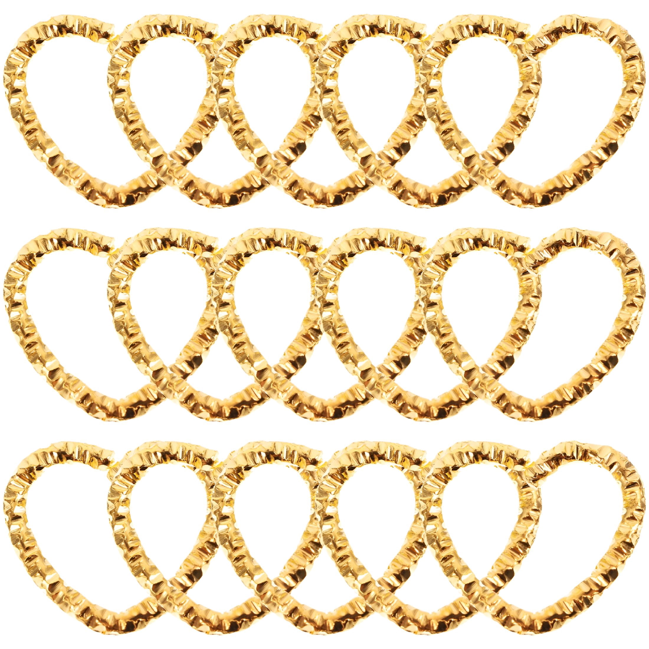 DESIGNICE 100pcs Heart Shape Key Rings DIY Key Chain Rings Handcrafted ...