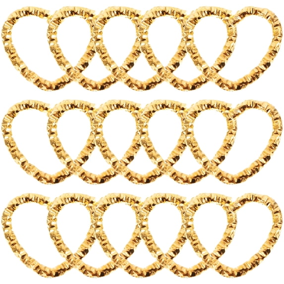 DESIGNICE 100pcs Heart Shape Key Rings DIY Key Chain Rings Handcrafted Rings Open Rings