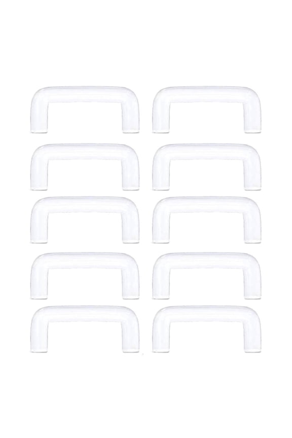 10Pcs Acrylic Nose Ring Retainer Clear Piercing Retainers U-Shape Piercing Hider,Clear Eyebrow Piercing