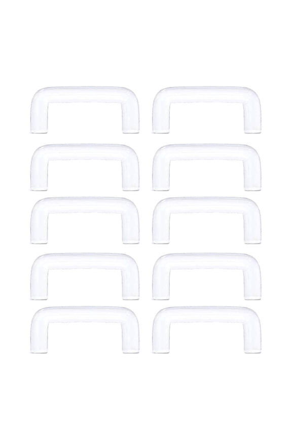 10Pcs Acrylic Nose Rings Retainer Clear Piercing Retainer U-Shaped Piercing Hider Invisible Piercings Holder for Women