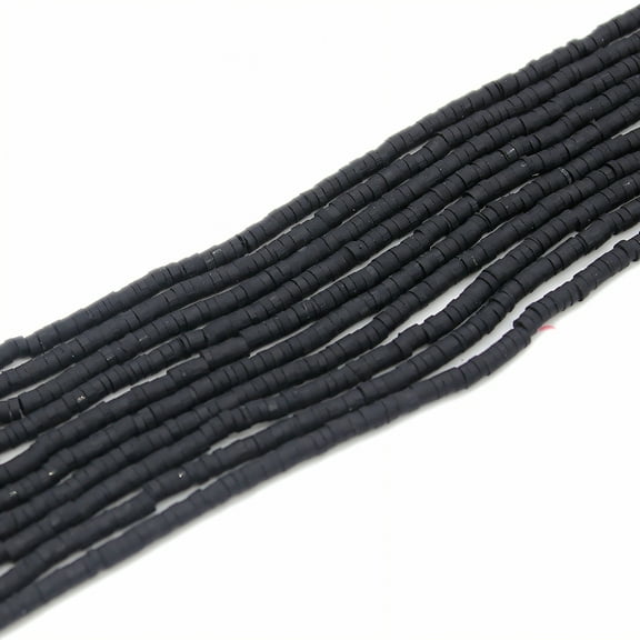 DESIGNICE 10Pcs Beads for Bracelets,Limitless Creativity Beads for Jewelry Making,Pure Texture Clay Beads for Bracelets,Black