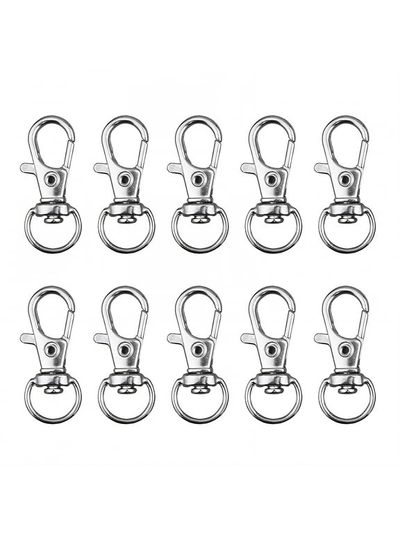 10Pcs Keychain Clip,High-Strength Construction Key Chain Hooks,Strong Rotational Pivot Keychain Hook,Style1