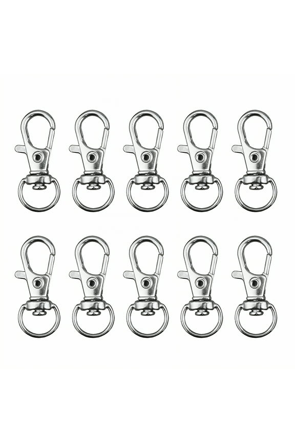 10Pcs Keychain Clip,High-Strength Construction Key Chain Hooks,Strong Rotational Pivot Keychain Hook,Style1