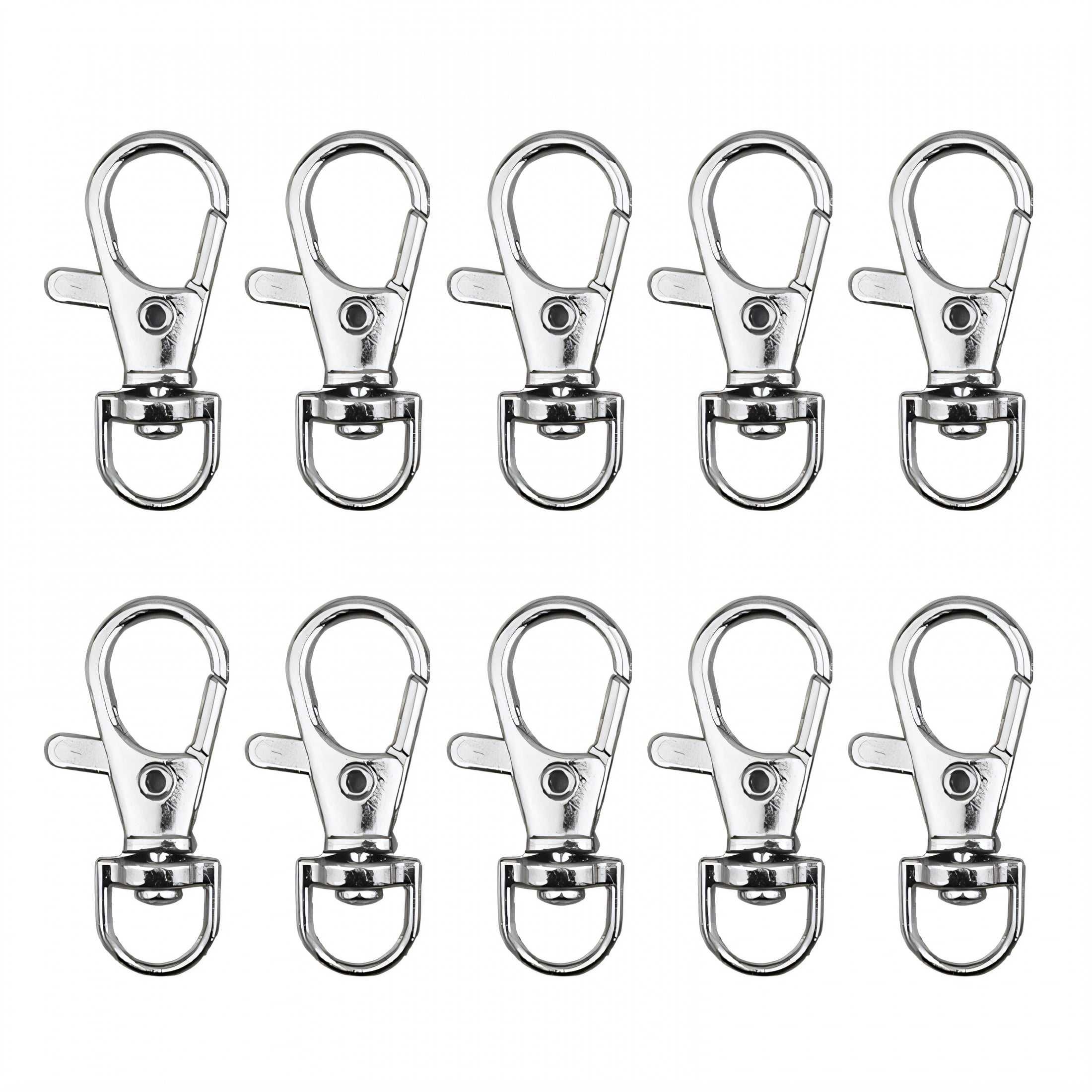 Keychain With Lock Feature DESIGNICE 10Pcs Keychain Clip,Secure Locking Feature Key Chain Hooks ...