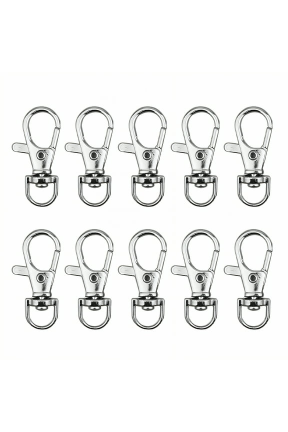 10Pcs Keychain Clip,Secure Locking Feature Key Chain Hooks,Wear-Resistant Build Keychain Kit,Style1