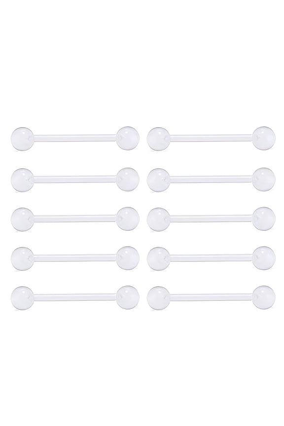 10Pcs Tongue Rings,Sleek Profile and Thoughtful Touches Tongue Piercing Jewelry,Even Texture and Smooth Contact Tongue Rings for Women