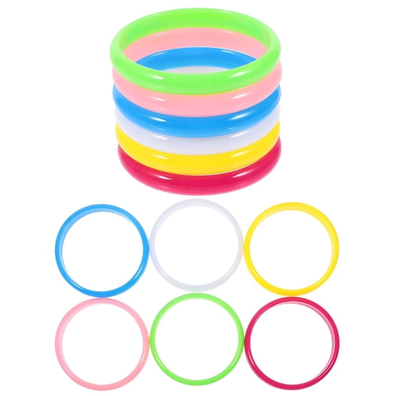 DESIGNICE 12 Pcs/Set Plastic Bangles Glow Woman Good Decoration Effect Toddler Size 2
