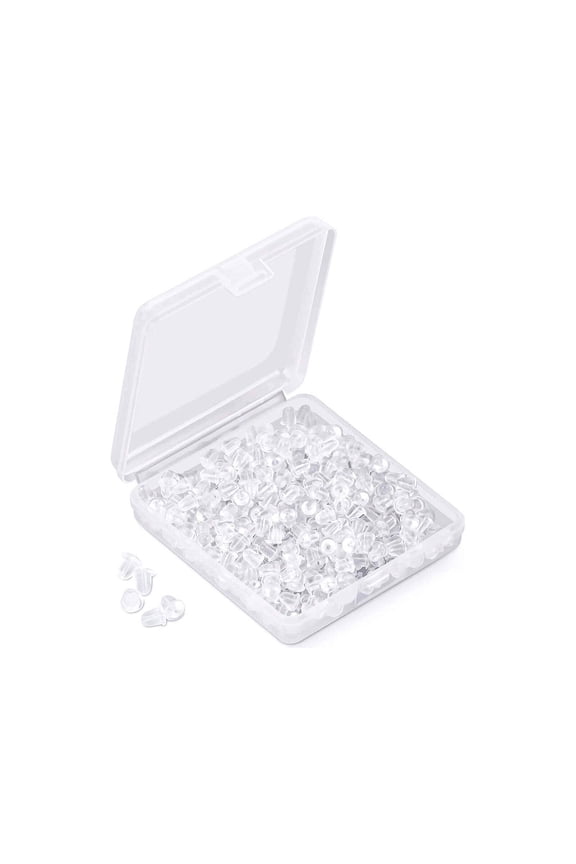 2026 New 1200 Pcs Earring Backs for Droopy Ears,Snap-Proof Silicone Earring Backs Lifters,Plastic Transparency Earring Lifters