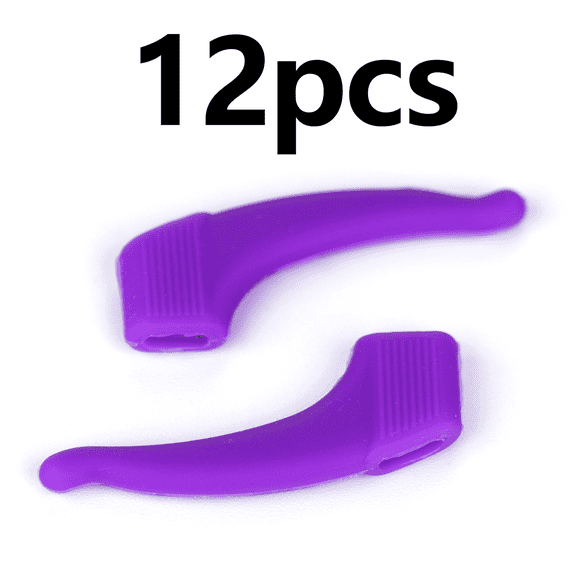 DESIGNICE 12Pcs Glasses Holder Eco-Friendly Material Glasses Strap Enhances Vision Daily Wearable Eyeglass Holder,Purple
