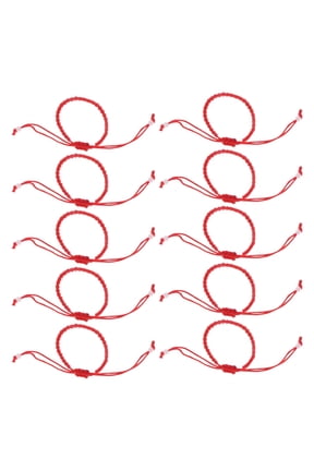 12Pcs Hand-Woven Red Rope Bracelets Delicate Hand-Knitted Bracelets Jewelry Decoration for Women Ladies Girls Red Bracelets for Women