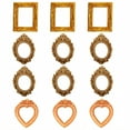 thumbnail image 1 of DESIGNICE 12Pcs Vintage Picture Frames,Artistic Vibe Picture Frames,Literary Style Gold Picture Frames,3.15"X3.94", 1 of 7