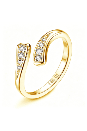 14K Gold Filled Toe Rings for Women Adjustable Toe Ring Band Rings Cubic Zirconia Daisy Flower Toe Rings Summer Beach Foot Jewelry