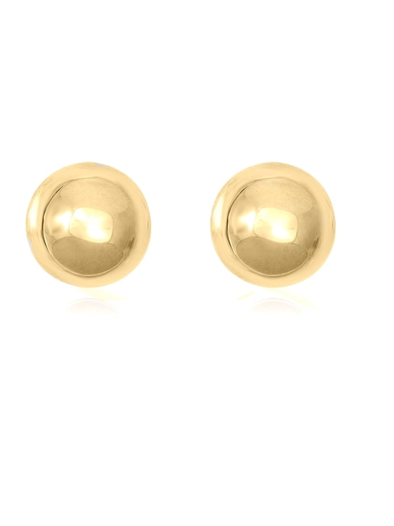 14K Yellow Gold-Filled 5Mm Polished Ball Stud Earrings Ball Earrings for Women Gold Ball Stud Earrings