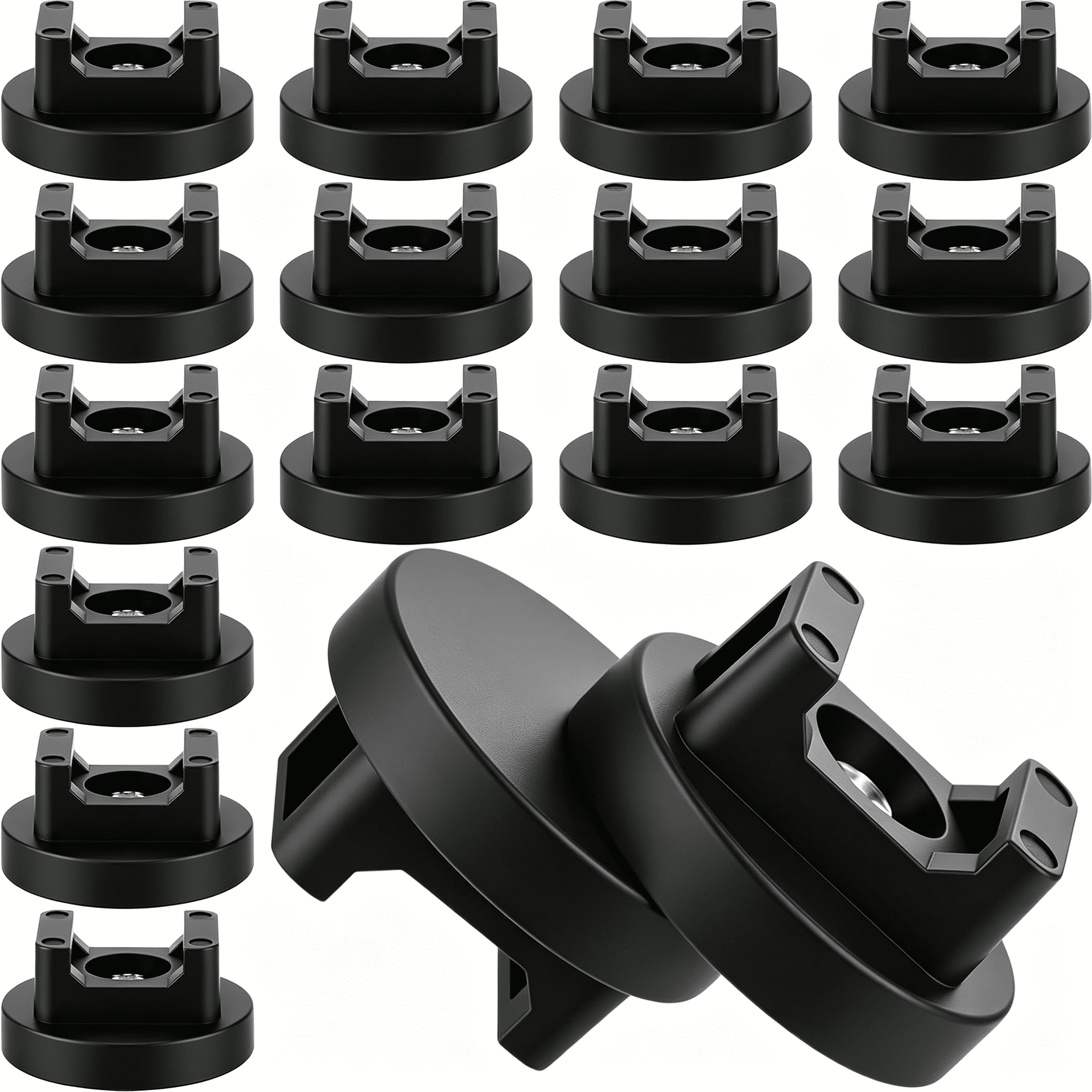 DESIGNICE 15Pcs Magnetic Zip Tie Mount Cable Clips Black,31 Mm ...