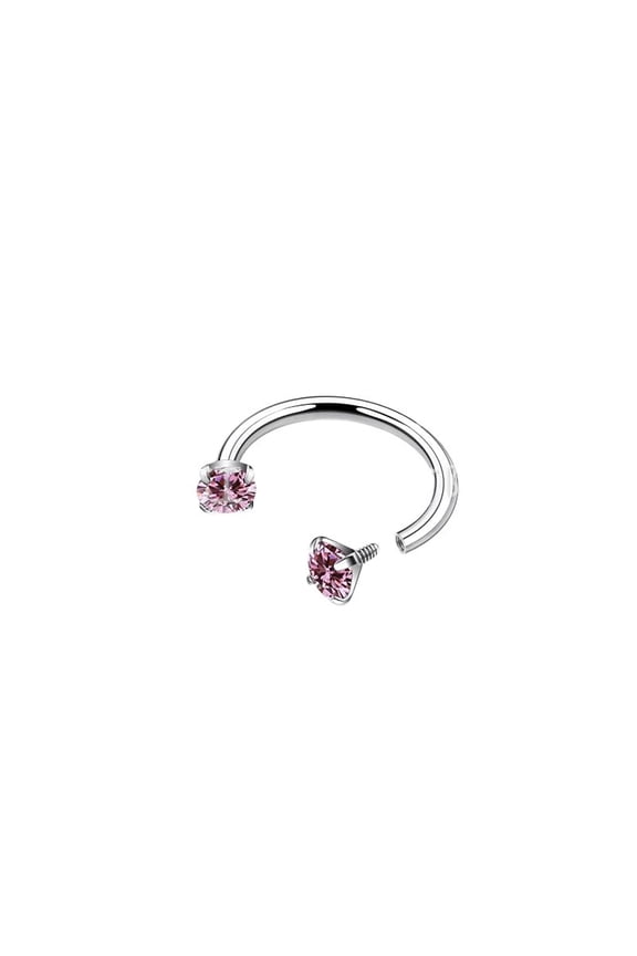 16G F136 Titanium Internal Thread Horseshoe Septum Nose Ring Piercing Jewelry Circular Barbell Helix Snug Tragus Rook Daith Cartilage Earring Lip Ring Piercing Jewelry for Women Men