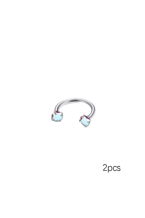 16G F136 Titanium Internal Thread Horseshoe Septum Nose Ring Piercing Jewelry Circular Barbell Helix Snug Tragus Rook Daith Cartilage Earring Lip Ring Piercing Jewelry for Women Men