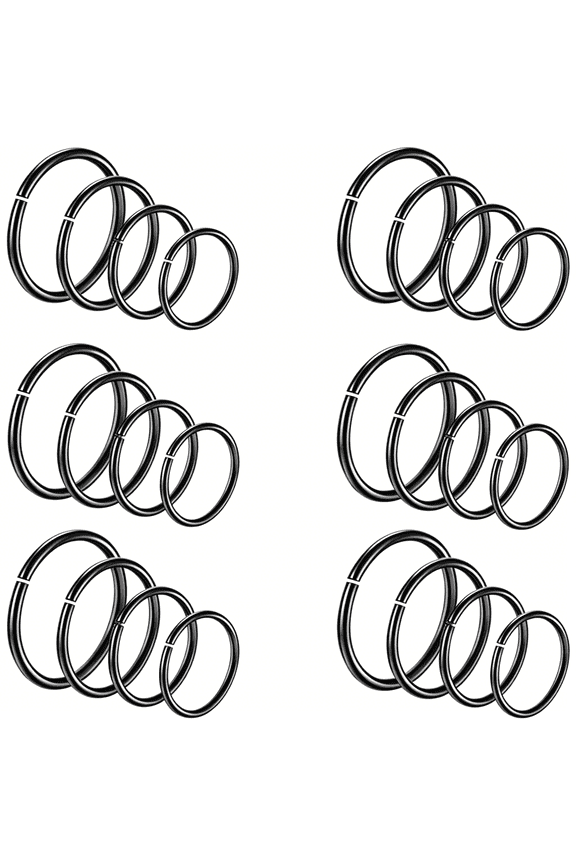 16G Septum Nose Rings Hoops 316L Surgical Steel Clicker Labret Snake Bite Lip Ring Tragus Helix Daith Rook Conch Snug Cartilage Lobe Earrings Hoop Piercing Jewelry for Women Men