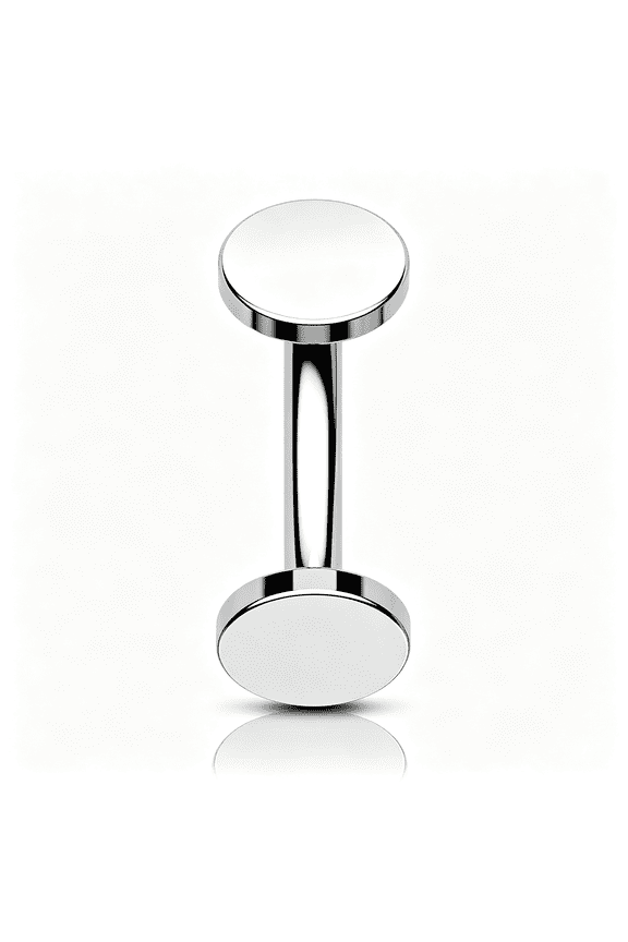16G Titanium Vertical Labret Jewelry Flat Back Disc Rook Piercing Jewelry Surgical Steel Vertical Rook Earrings Vertical Labret Stud 8Mm Eyebrow Rings Titanium,16G Belly Button Rings