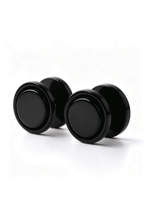 18G Men,Womens 3~14mm Stainless Steel Fake Screw Studs Earrings Tapers Plugs Gauges Illusion Tunnel