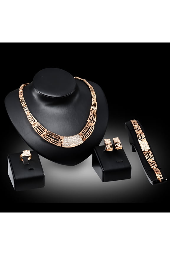 18K Gold Plated Jewelry Set for Women