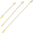 thumbnail image 1 of DESIGNICE 18k Gold Plated Necklace Extenders Delicate Necklace Extender Chain Set for Women 3 Piece Set, Extensions 2", 4", 6" Inches Hypoallergenic in Gold, Rose Gold, or Silver, 1 of 7
